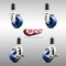 Service Caster 3 Inch 316SS Solid Poly Swivel 1-1/4 Inch Expanding Stem Caster Brake SCC, 2PK SCC-SS316EX20S314-SPUS-2-TLB-2-114 - alternate 4